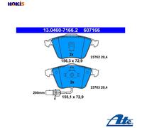 ATE Brake Pad Set 13.0460-7166.2 for Audi A6/S6 C5 Allroad (3.0L)