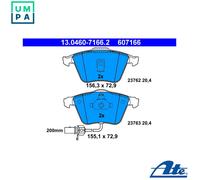 ATE Brake Pad Set 13.0460-7166.2 for Audi A6/S6 C5 Allroad (3.0L)