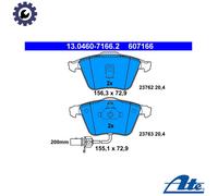 BRAKE PAD SET DISC BRAKE 13.0460-7166.2 FOR AUDI A6/S6 ALLROAD BCZ/BDG 2.5L 6cyl