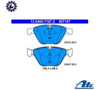 Brake pads 13.0460-7167.2 ATE for BMW 1 Coupe 7 5 5 Touring 6 6 Convertible 3