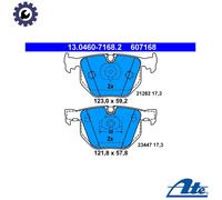 DISC BRAKE PADS SET FOR BMW 7 E65 E66 E67 M57 D30 N62 B36 A M54 B30 ATE
