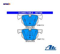 DISC BRAKE PADS SET FOR BMW 7 E65 E66 E67 M57 D30 N62 B36 A M54 B30 ATE