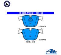 ATE 13.0460-7169.2 Brake Pad Set, disc brake for BMW
