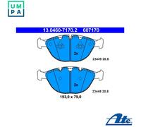 Brake pads 13.0460-7170.2 ATE for BMW X5