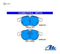 ATE 13.0460-7172.2 Brake pad set