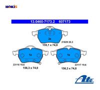 BRAKE PAD SET DISC BRAKE 13.0460-7173.2 FOR VAUXHALL ZAFIRA/Mk ASTRA/IV SAAB