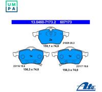 Brake pads 13.0460-7173.2 ATE for SAAB OPEL