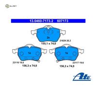 Brake pads 13.0460-7173.2 ATE for SAAB OPEL
