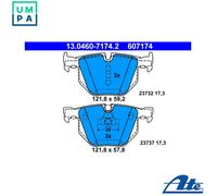 ATE Brake Pad Set 13.0460-7174.2 Disc Brake for BMW 5 520 I