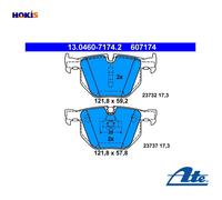 13.0460-7174.2 BRAKE PAD SET, DISC BRAKE BMW 5 520 I
