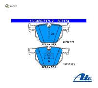 13.0460-7174.2 BRAKE PAD SET, DISC BRAKE BMW 5 520 I