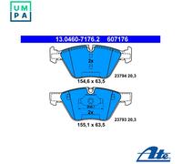 REAR BRAKE PADS FOR NISSAN TITAN 2004-2015