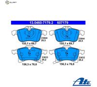 Brake pads 13.0460-7179.2 ATE for OPEL MERIVA A MPV ASTRA H Estate ASTRA H Van
