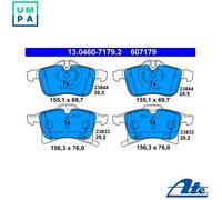 Brake pads 13.0460-7179.2 ATE for OPEL MERIVA A MPV ASTRA H Estate ASTRA H Van