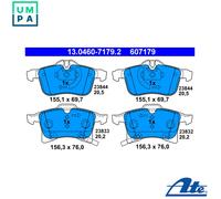 Brake pads 13.0460-7179.2 ATE for OPEL MERIVA A MPV ASTRA H Estate ASTRA H Van