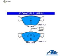 ATE 13.0460-7181.2 Brake pad set