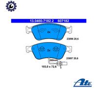 ATE Brake pad set 13.0460-7182.2 incl. wear warning contact AUDI: A6 C6 Avant, A8 D3, A6 C6 Saloon, VOLKSWAGEN: Phaeton