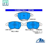 BRAKE PADS FRONT VW GOLF V 2003-, PASSAT 2005-, CADDY 2004-