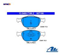 BRAKE PAD SET DISC BRAKE 13.0460-7186.2 FOR FORD TRANSIT/CONNECT IKON/V FOCUS