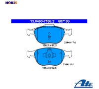 ATE 13.0460-7186.2 Brake pad set