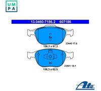 ATE 13.0460-7186.2 Brake pad set