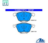 Brake pads 13.0460-7187.2 ATE for VOLVO S80 I XC90 I V70 Mk II S60 I