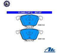 Brake pads 13.0460-7187.2 ATE for VOLVO S80 I XC90 I V70 Mk II S60 I