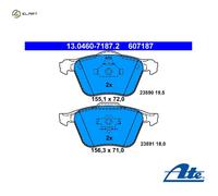 Brake pads 13.0460-7187.2 ATE for VOLVO S80 I XC90 I V70 Mk II S60 I