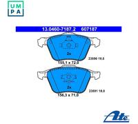 Brake pads 13.0460-7187.2 ATE for VOLVO S80 I XC90 I V70 Mk II S60 I
