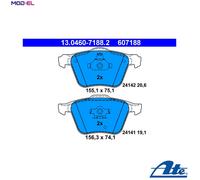 BRAKE PAD SET DISC BRAKE 13.0460-7188.2 FOR VOLVO XC90/SUV D5244T18 2.4L 5cyl