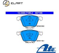 BRAKE PAD SET DISC BRAKE 13.0460-7188.2 FOR VOLVO XC90/VAN D5244T5 2.4L 5cyl