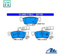 BRAKE PAD SET DISC BRAKE 13.0460-7190.2 FOR VW BMV/BMX/BKJ 3.2L 6cyl TOUAREG