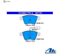 ATE Brake Pad Set 13.0460-7191.2