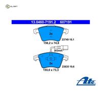 BRAKE PAD SET DISC BRAKE 13.0460-7191.2 FOR VW BPE/BAC/BPD/BLK 2.5L 5cyl TOUAREG