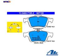 BRAKE PAD SET DISC BRAKE 13.0460-7195.2 FOR MAZDA VAUXHALL VECTRA/Mk/II SAAB