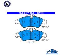 ATE Front Disc Brake Pad Set 13.0460-7196.2 for Mercedes-Benz Sprinter 2-T Bus 208 D