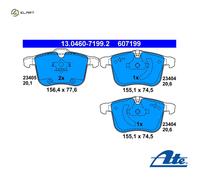 ATE 13.0460-7199.2 Brake pad set
