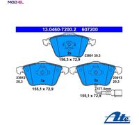 ATE 13.0460-7200.2 Brake pad set
