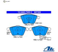 Brake pads 13.0460-7200.2 ATE for SEAT VW SKODA AUDI