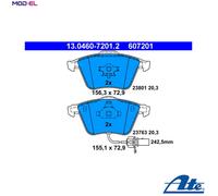 BRAKE PAD SET DISC BRAKE 13.0460-7201.2 FOR AUDI A4/S4/Convertible A6/S6 A8L A4