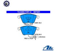 BRAKE PAD SET DISC BRAKE 13.0460-7201.2 FOR AUDI A4/B6/S4/Convertible/B7/Sedan