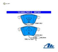 BRAKE PAD SET DISC BRAKE 13.0460-7201.2 FOR SEAT AUDI A4/S4/Convertible A6/S6