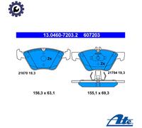 BRAKE PAD SET DISC BRAKE 13.0460-7203.2 FOR MERCEDES-BENZ M272.944/943 3.0L 6cyl
