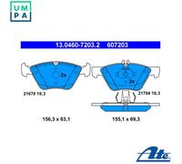 ATE 13.0460-7203.2 Brake pad set