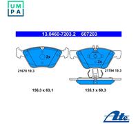 ATE Brake Pad Set 13.0460-7203.2 - Disc Brake for Mercedes-Benz E-Class (W211/S211), S-Class (W220)