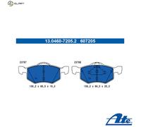 BRAKE PAD SET DISC BRAKE 13.0460-7205.2 FOR MAZDA FORD YF 2.0L L3-VE 2.3L 4cyl