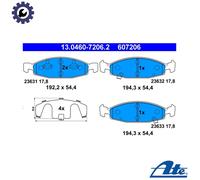 BRAKE PAD SET DISC BRAKE 13.0460-7206.2 FOR JEEP GRAND/CHEROKEE/II/SUV/Mk 3.1L