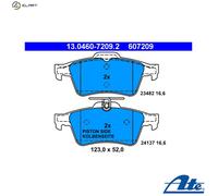 ATE Brake Pad Set 13.0460-7209.2 Disc Brake for Jaguar XF, XJ, S-TYPE