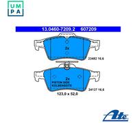 ATE Brake Pad Set 13.0460-7209.2 Disc Brake for Jaguar XF, XJ, S-TYPE