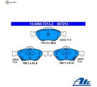ATE 13.0460-7213.2 Brake pad set
